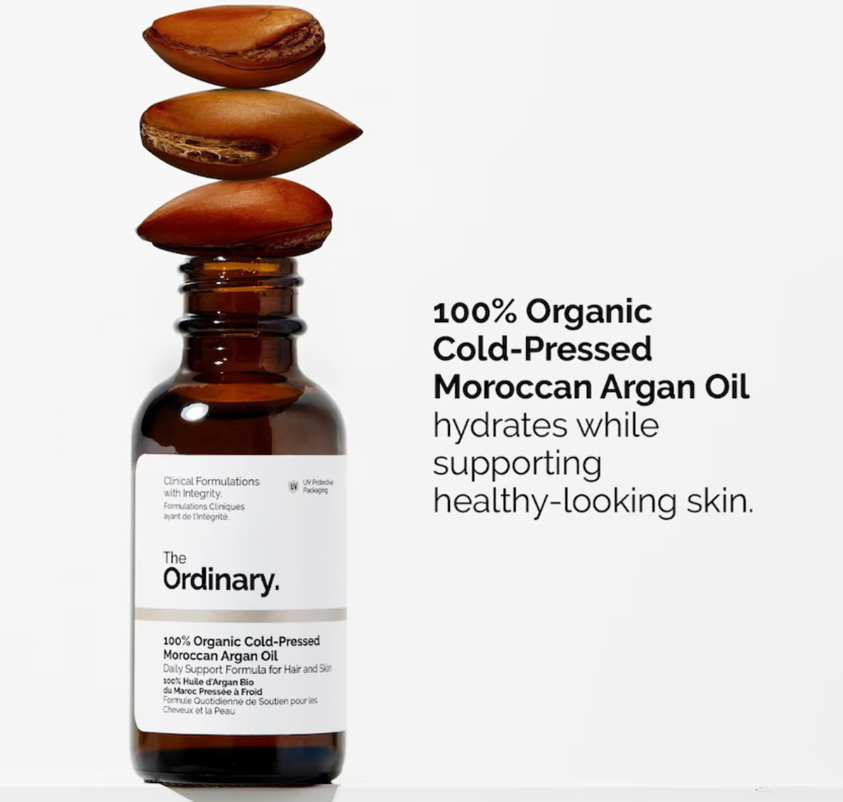 The Ordinary 100% Organic Cold-Pressed Moroccan Argan Oil 30ml